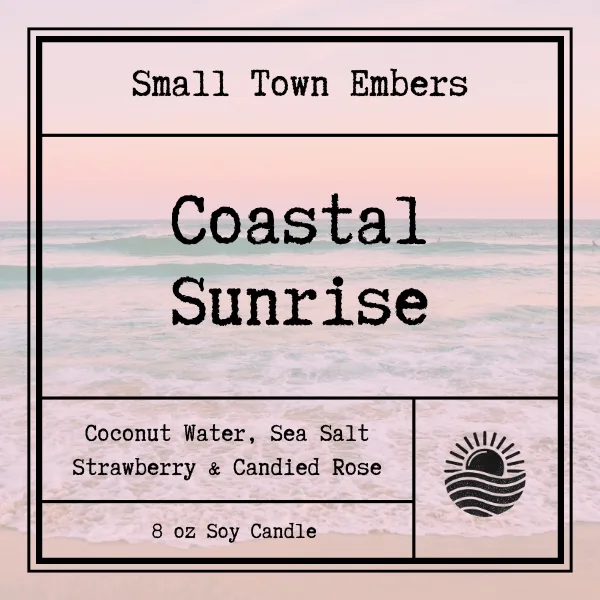 Coastal Sunrise Single Wick Candle - Image 2