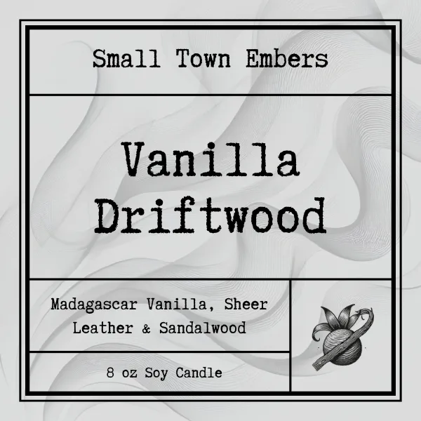 Vanilla Driftwood Single Wick Candle - Image 2