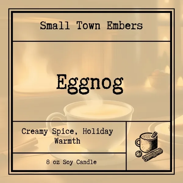 Eggnog Single Wick Candle - Image 2