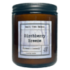 a picture of a birchberry breeze scented 8 oz soy wax candle