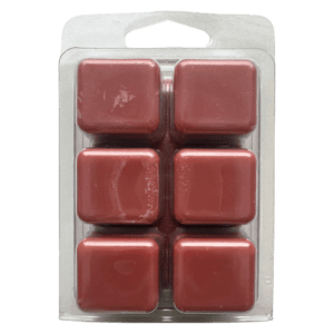 a picture of the back of a cinnamon bun scented wax melt