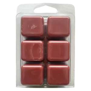 a picture of the back of a cinnamon bun scented wax melt