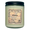 a picture of a mimosa scented 8 oz soy wax candle