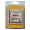 a picture of the front of a mimosa scented wax melt
