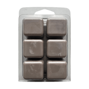 a picture of the back of a roasted espresso scented wax melt