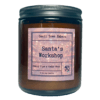 a picture of a santas workshop scented 8 oz soy wax candle