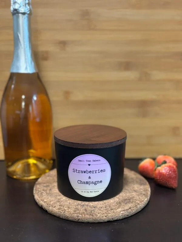 Strawberries & Champagne 3 Wick Candle